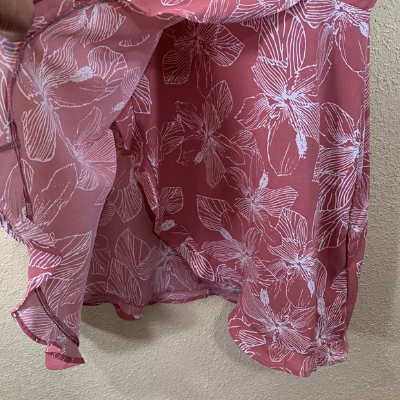 Shein Dress Pink White Floral Size 3XL - Picture 4 of 13